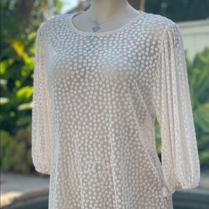 Saints & Hearts Sheer Dot Pattern Blouse